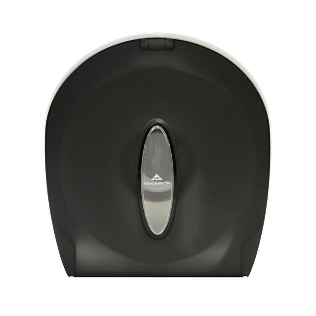 GEORGIA-PACIFIC CORPORATION 59009 Georgia-Pacific 1-Roll Jumbo Jr. High-Capacity Toilet Paper Dispenser, Translucent Smoke GEORGIA-PACIFIC CORPORATION 59009 Georgia-Pacific 1-Roll Jumbo Jr. High-Capacity Toilet Paper Dispenser, Translucent Smoke