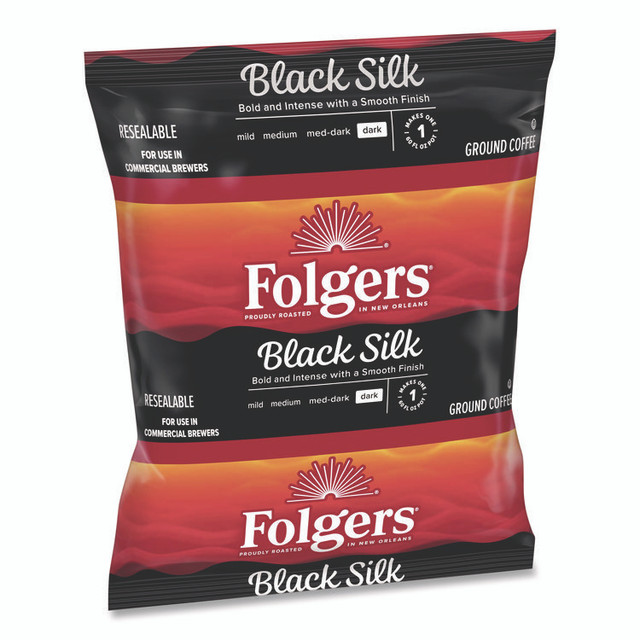 KEURIG DR PEPPER Folgers® 00016 Coffee Filter Packs, Black Silk, 1.4 oz Pack, 40Packs/Carton
