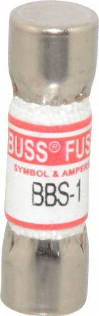 Cooper Bussmann BBS-1 Cartridge Fast-Acting Fuse: 1 A, 1-3/8" OAL