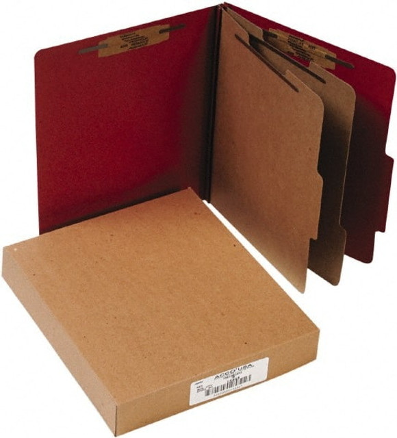 ACCO ACC15036 File Folders with Top Tab: Letter, Earth Red, 10/Pack