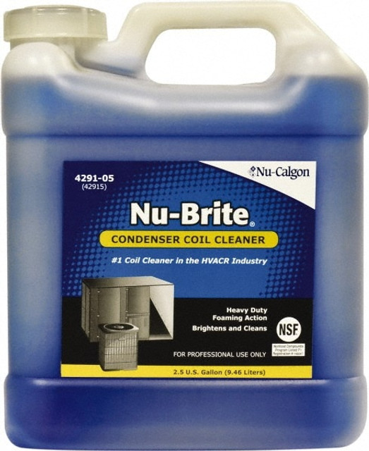 Nu-Calgon 4291-05 Coil Cleaner: Alkaline, 2-1/2 gal