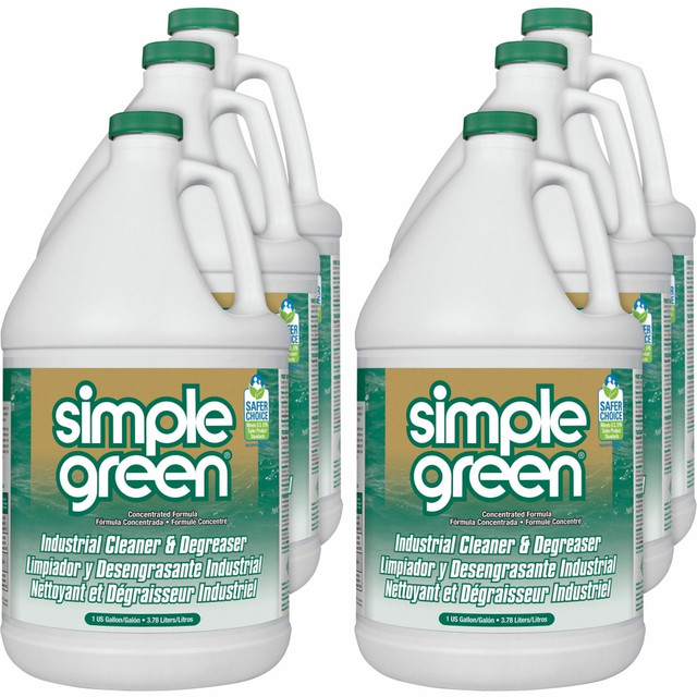 SUNSHINE MAKERS, INC. 13005CT Simple Green All-Purpose Industrial Degreaser/Cleaner, 128 Oz Bottle, Case Of 6
