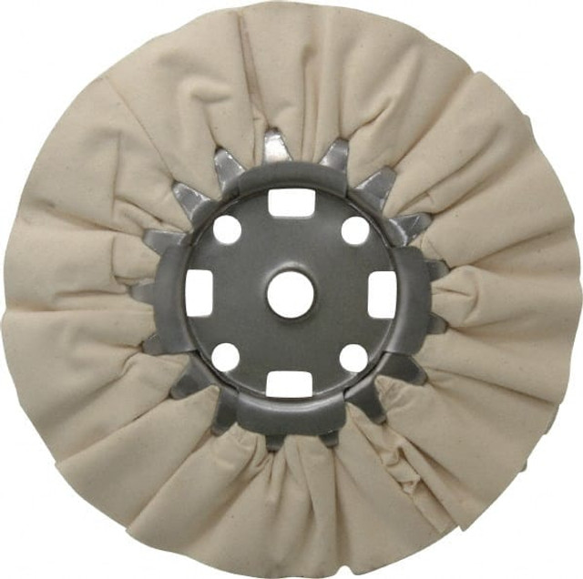 Divine Brothers 300009AH Unmounted Ventilated Bias Buffing Wheel: 8" Dia, 1/2" Thick, 5/8" Arbor Hole Dia