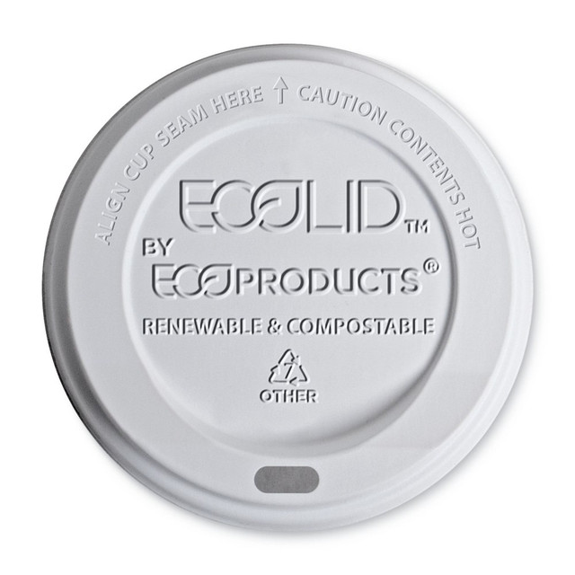 ECO-PRODUCTS, INC. ECOEPECOLIDW Eco-Products Hot Cup Lids, Fits 10-20 Oz Cups, Translucent, Pack Of 800 Lids ECO-PRODUCTS, INC. ECOEPECOLIDW Eco-Products Hot Cup Lids, Fits 10-20 Oz Cups, Translucent, Pack Of 800 Lids