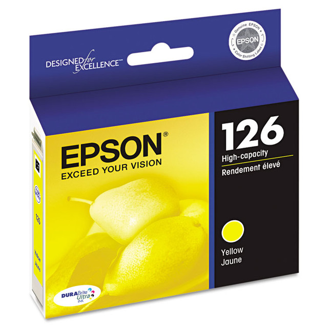 EPSON AMERICA, INC. T126420S T126420-S (126) DURABrite Ultra High-Yield Ink, Yellow