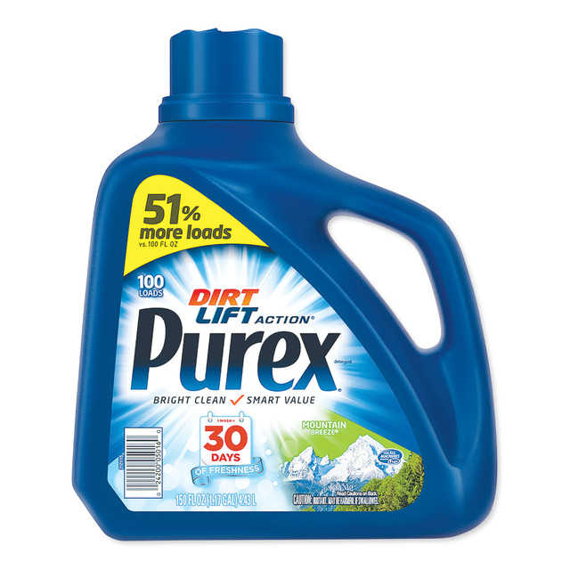 THE DIAL CORPORATION Purex 05016  Ultra Concentrated Laundry Detergent, Mountain Breeze Scent, 150 Oz Bottle, Case Of 4