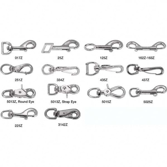 Campbell T7615602 Swivel Round Eye Spring Snap: 20 lb Load Capacity