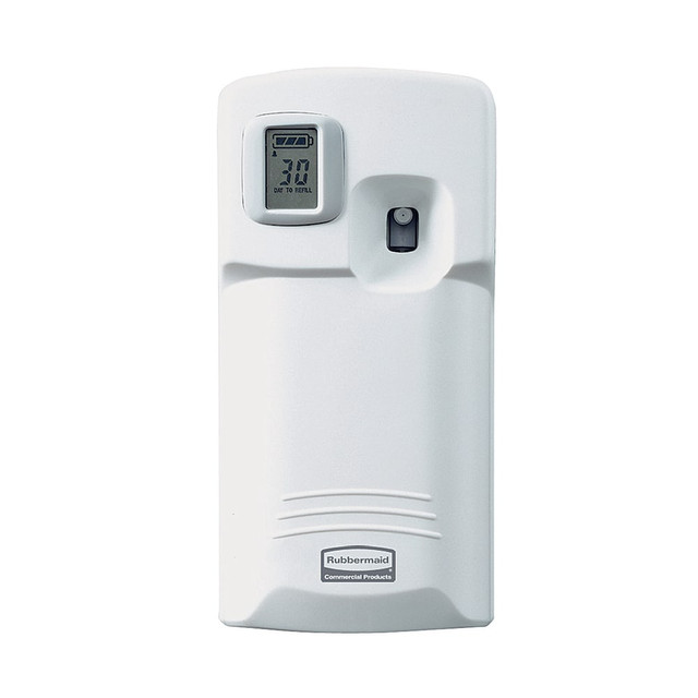 RUBBERMAID 1793532 TC Microburst 3000 LCD Aerosol Dispenser/Odor Control System, White RUBBERMAID 1793532 TC Microburst 3000 LCD Aerosol Dispenser/Odor Control System, White