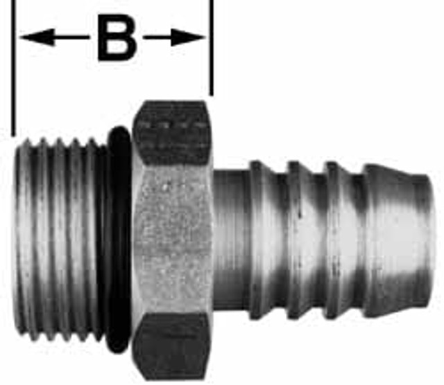 Parker 0588-16-16 Hydraulic Hose Fitting: 16 mm, 1-5/16-12