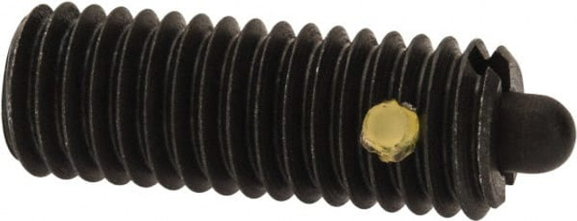 Vlier SM8AN Threaded Spring Plunger: M8 x 1.25, 0.866" Thread Length, 0.138" Dia, 0.118" Projection