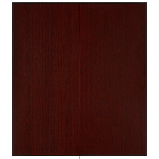 GFH ENTERPRISES INC. AMB0500-1011 Anji Mountain Trifold Bamboo Chair Mat, Rectangular, 42in x 48in, Dark Cherry