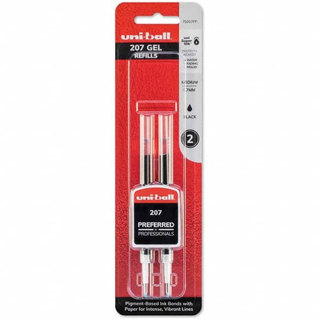 Uni-Ball 70207PP Gel Pen Refill: 0.7 mm Point, Use with Pen, Black