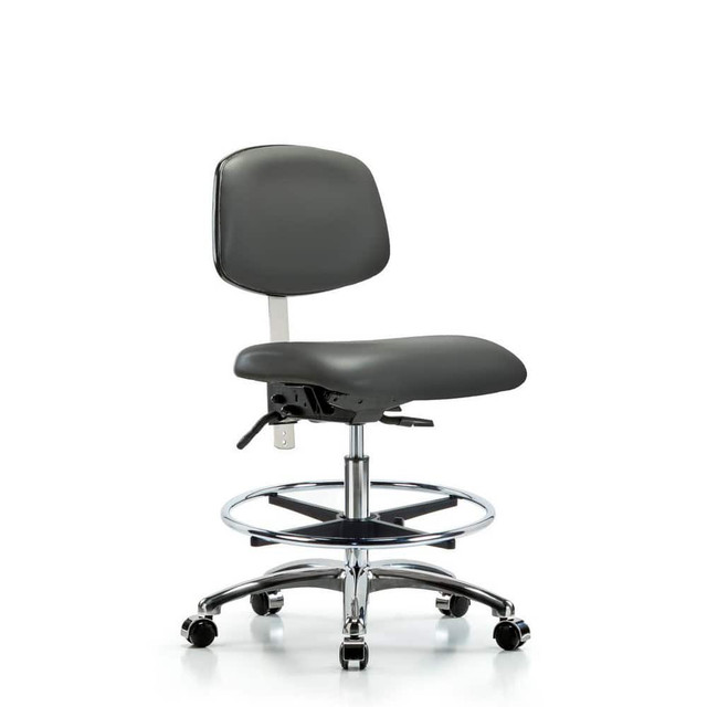 Blue Ridge Ergonomics MSC44171 Task Chair: Vinyl, Carbon