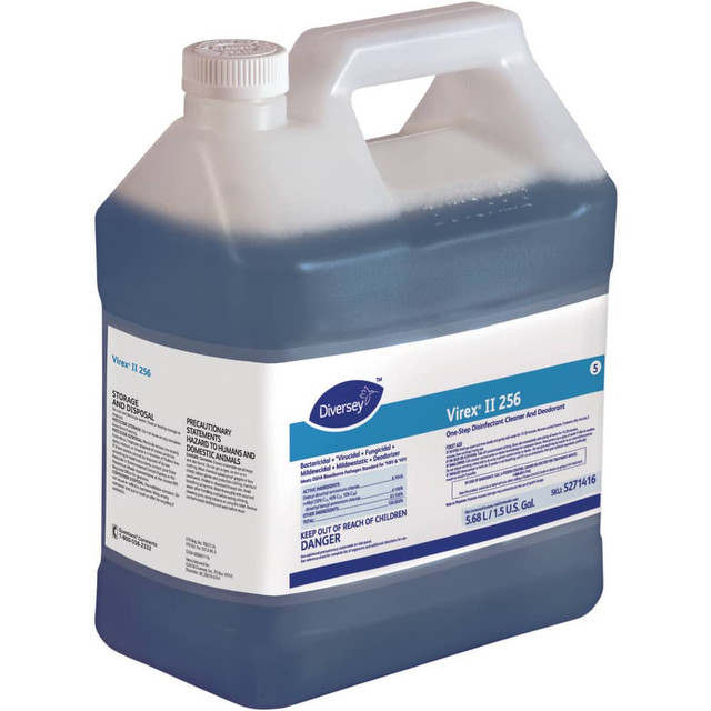 Diversey DVS5271416 All-Purpose Cleaners & Degreasers; Product Type: One Step Disinfectant Cleaner & Deodorant ; Form: Liquid ; Container Type: Jug ; Container Size: 1.5 gal ; Scent: Minty ; Application: For Medical & General Institutional Facilities