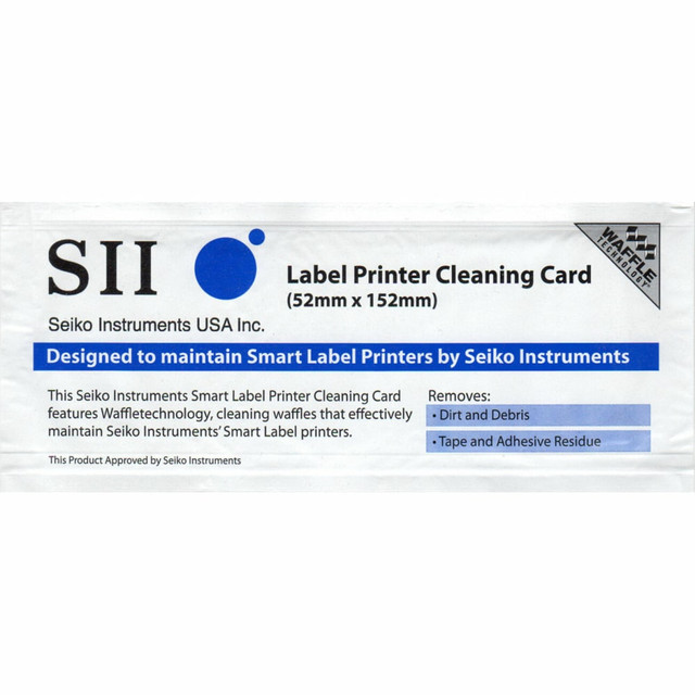 SEIKO INSTRUMENTS U.S.A., INC. SLP-CLNCRD Seiko Instruments SLP-CLNCRD - Printer cleaning card SEIKO INSTRUMENTS U.S.A., INC. SLP-CLNCRD Seiko Instruments SLP-CLNCRD - Printer cleaning card