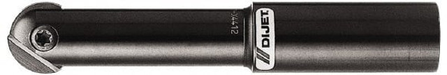 Dijet BNMS-200038S-S0 Indexable Ball Nose End Mill: 3/4" Cut Dia, Steel, 4.09" OAL