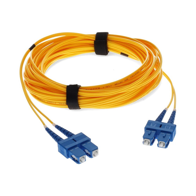 ADD-ON COMPUTER PERIPHERALS, INC. AddOn ADD-SC-SC-6M9SMF  6m SC OS1 Yellow Patch Cable - Patch cable - SC/UPC single-mode (M) to SC/UPC single-mode (M) - 6 m - fiber optic - duplex - 9 / 125 micron - OS1 - halogen-free - yellow