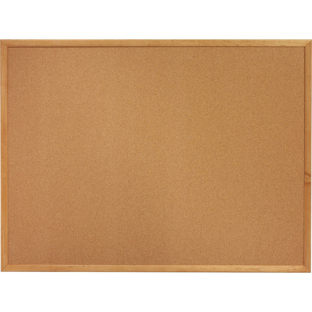 SP RICHARDS Lorell 19768  Cork Bulletin Board, 36in x 48in, Wood Frame With Oak Finish