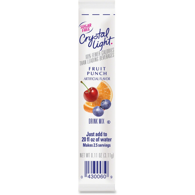 KRAFT HEINZ FOODS COMPANY 0006 Crystal Light On-The-Go Fruit Punch Mix Sticks - 0.16 oz - 30 / Box KRAFT HEINZ FOODS COMPANY 0006 Crystal Light On-The-Go Fruit Punch Mix Sticks - 0.16 oz - 30 / Box