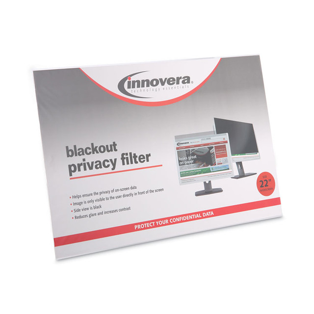 INNOVERA BLF22W Blackout Privacy Filter for 22" Widescreen Flat Panel Monitor, 16:10 Aspect Ratio
