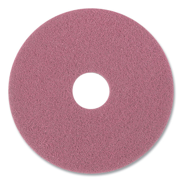 DIVERSEY DD7524562 High-Traffic Twister Floor Pad, 27" Diameter, Pink, 2/Pack