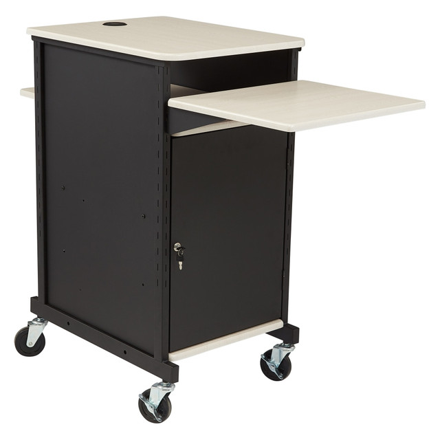 OKLAHOMA SOUND CORPORATION #PRC400 Oklahoma Sound? Jumbo Presentation Cart, Ivory/Black OKLAHOMA SOUND CORPORATION #PRC400 Oklahoma Sound? Jumbo Presentation Cart, Ivory/Black
