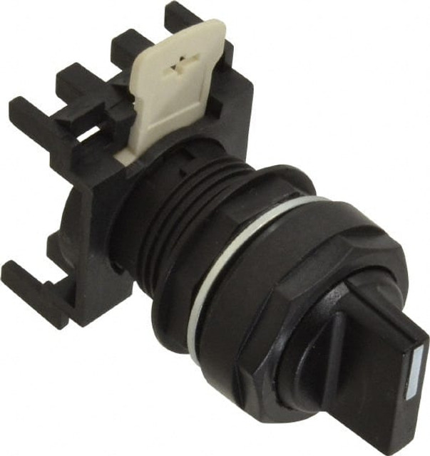 Eaton Cutler-Hammer E22XBG61 Selector Switch Only: 3 Positions, Maintained (MA), Black Knob