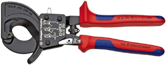 Knipex 95 31 250 SBA Cable Cutter: 1.25" Capacity, 10" OAL