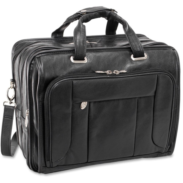 MCKLEIN COMPANY, LLC 15705 McKleinUSA West Town S Series Checkpoint-Friendly Wheeled Laptop Case, 17in x 9.5in x 13in, Black