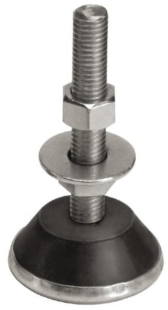 Mason Ind. RCL-5-400 Leveling Mount with Glide Cup & Leveling Stud: 1/2-13 Thread, 2-1/4" OAW