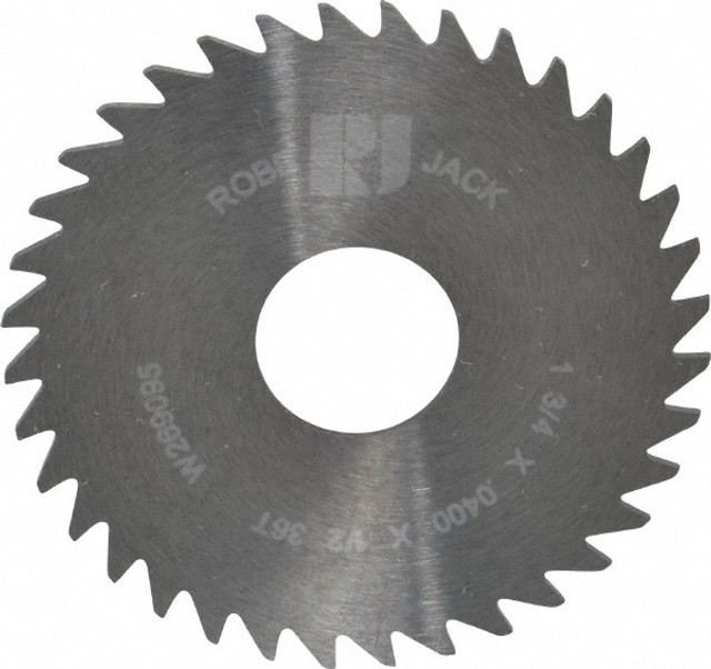 RobbJack C17-0400-16-36 Slitting & Slotting Saw: 1-3/4" Dia, 0.04" Thick, 36 Teeth, Solid Carbide