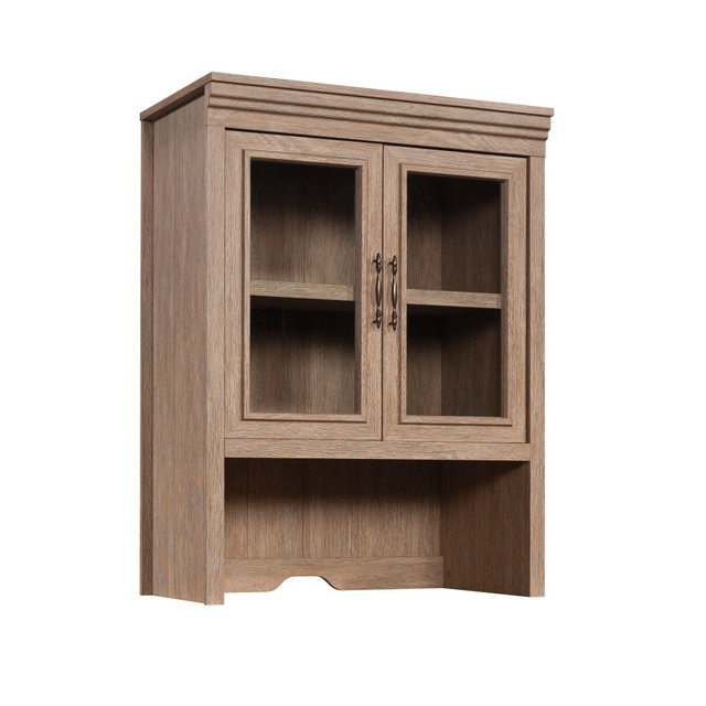 SAUDER WOODWORKING CO. 431436 Sauder Rollingwood 32inW Library Hutch For Storage Or Filing Cabinet, Brushed Oak SAUDER WOODWORKING CO. 431436 Sauder Rollingwood 32inW Library Hutch For Storage Or Filing Cabinet, Brushed Oak