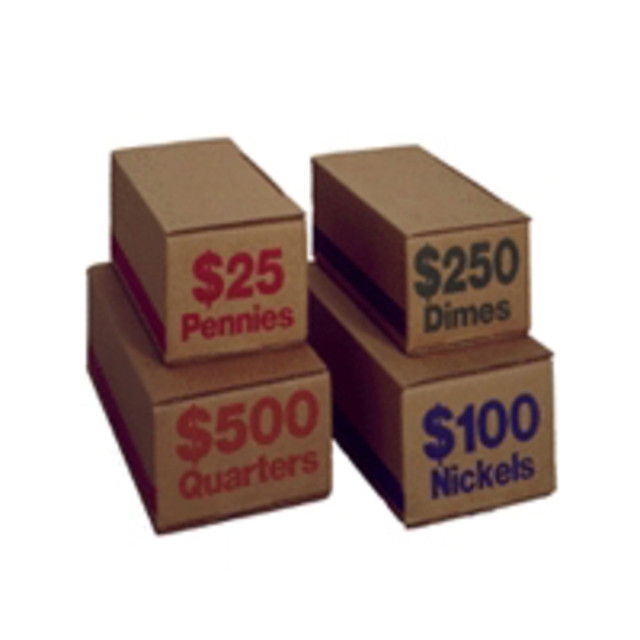 CONTROL, INC. 560059 PM Company Coin Boxes, Pennies, $25.00, Bundle Of 50