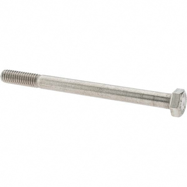 Value Collection -30589-4 Hex Head Cap Screw: 5/16-18 x 4", Grade 316 Stainless Steel, Uncoated