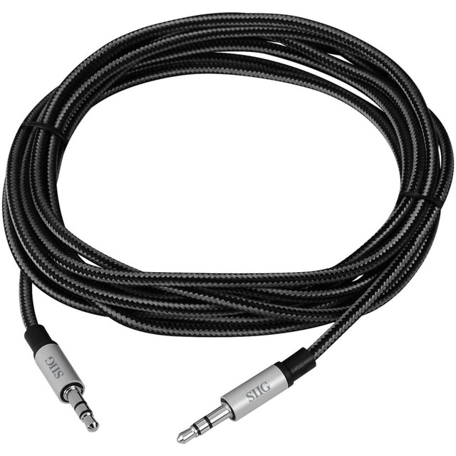 SIIG, INC. CB-AU0B12-S1 SIIG Woven Fabric Braided 3.5mm Stereo Aux Cable
