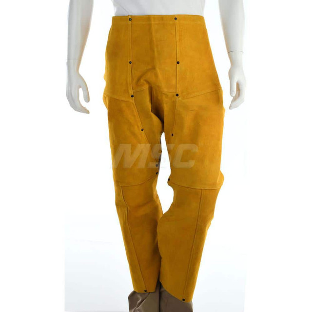 PRO-SAFE GB2505 Size Universal Gold Leather with Kevlar Thread Flame Resistant/Retardant Chaps