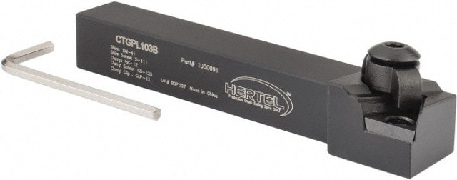 Hertel 1000091 LH CTGP 0° Positive Rake Indexable Turning Toolholder