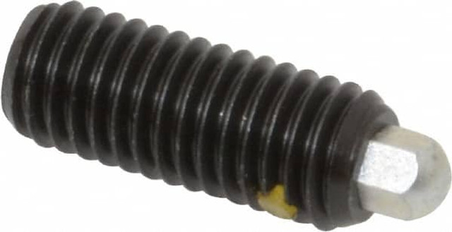 Vlier H61N Threaded Spring Plunger: 1/2-13, 1-1/4" Thread Length, 1/4" Projection