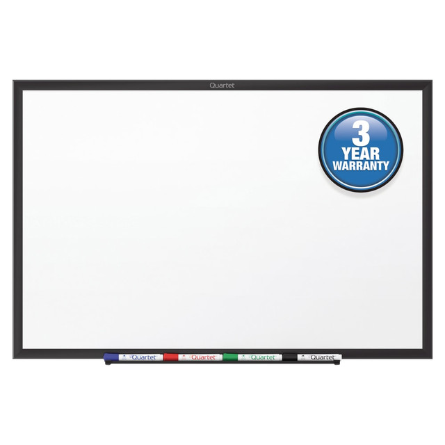 ACCO BRANDS USA, LLC Quartet S535B  Classic Melamine Dry-Erase Whiteboard, 60in x 36in, Aluminum Frame With Black Finish
