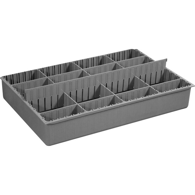 Durham 124-95-EXL-IND Small Parts Boxes & Organizers; Type: Compartment Box ; Width (Inch): 11-15/16 ; Depth (Inch): 18-1/16 ; Height (Inch): 2-31/32 ; Number Of Compartments: Adjustable ; Height (Decimal Inch): 2.9687