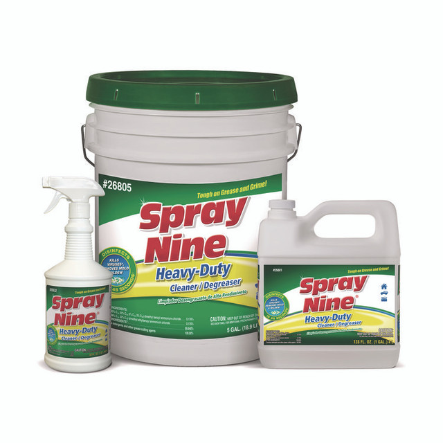 ITW PRO BRANDS Spray Nine® 26805 Heavy Duty Cleaner/Degreaser/Disinfectant, Citrus Scent, 5 gal Pail