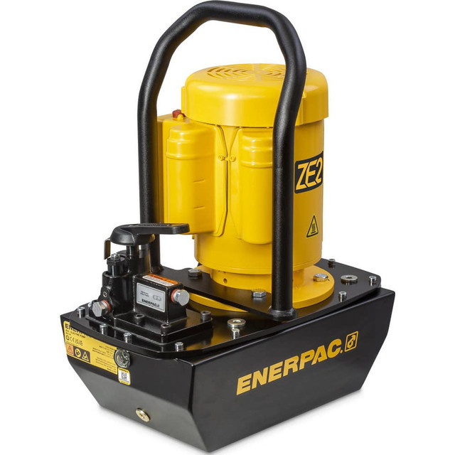 Enerpac ZE2308MI Power Hydraulic Pumps & Jacks; Type: Electric Hydraulic Pump ; 1st Stage Pressure Rating: 10000psi ; 2nd Stage Pressure Rating: 10000psi ; Pressure Rating (psi): 10000 ; Oil Capacity: 1.8 gal ; Actuation: Single Acting