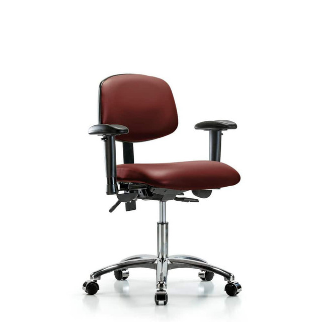 Blue Ridge Ergonomics MSC45460 Task Chair: Vinyl, Borscht