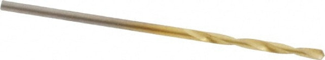 Hertel 02387496 Screw Machine Length Drill Bit: Size #56, 135 deg Point, High-Speed Steel