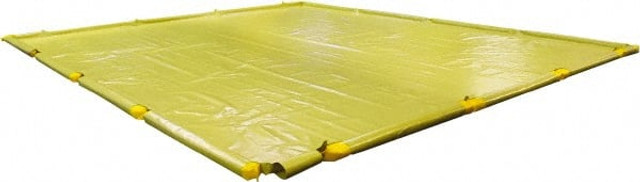 Enpac 4913-YE Low Wall Collapsible Berm: 8,483 gal Capacity, 48' Long, 63' Wide, 4-1/2" High