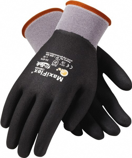 ATG 34-876/XL General Purpose Work Gloves: X-Large, Nitrile Coated, Nylon