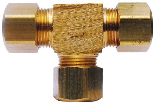 CerroBrass P-64A-886 Compression Tube Union: 1/2" Thread, Compression x Compression x Compression