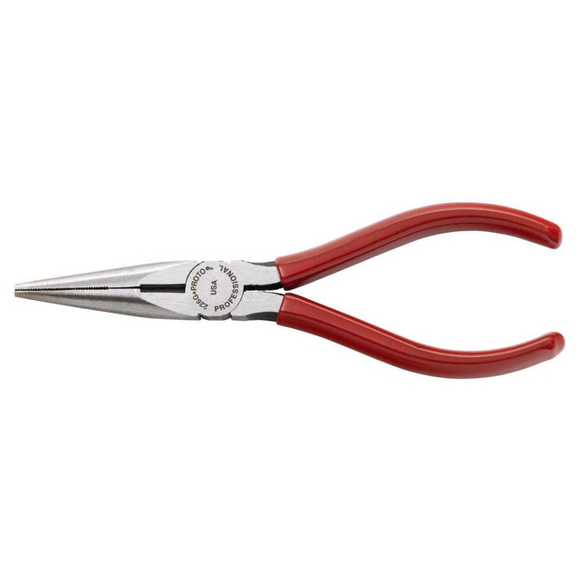 Proto J226G Chain Nose Plier: 1-7/8" Jaw Length, 5-5/8" Overall Length, Side Cutter