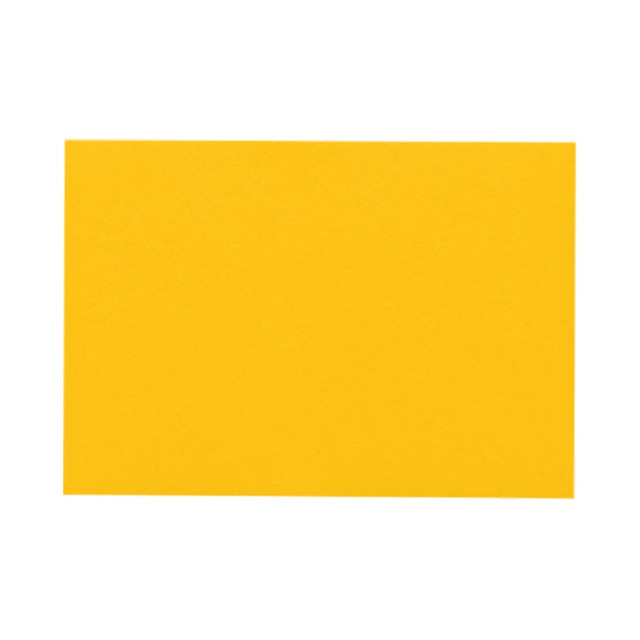 ACTION ENVELOPE EX4060-12-50 LUX Flat Cards, A9, 5 1/2in x 8 1/2in, Sunflower Yellow, Pack Of 50