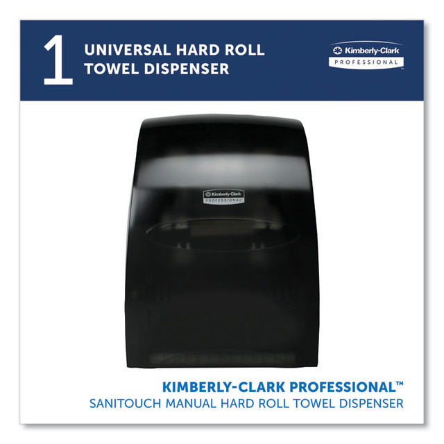 KIMBERLY-CLARK PROFESSIONAL Professional* 09990 Sanitouch Hard Roll Towel Dispenser, For 1.5" Core, 12.63 x 10.2 x 16.13, Smoke
